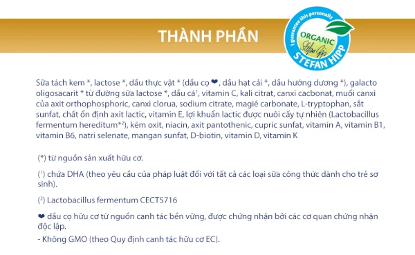 Sữa Hipp 3 Growing - up Combiotic 800g (từ 12 tháng)