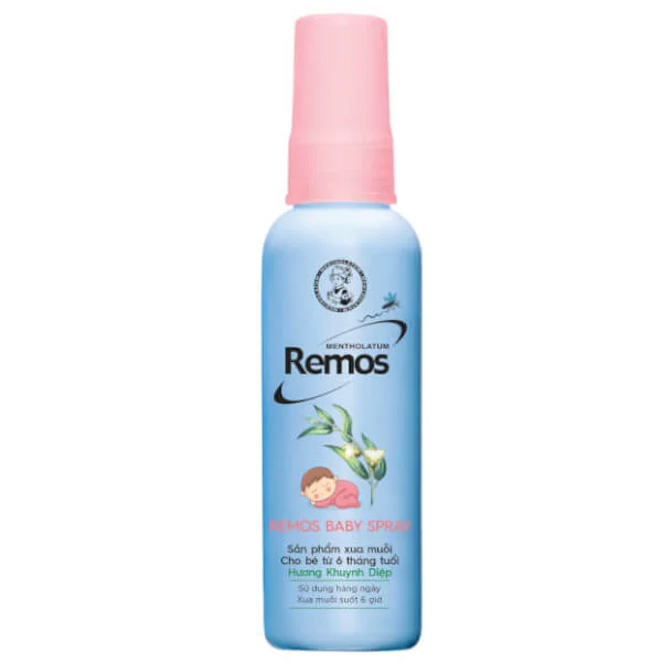 Xịt chống muỗi Remos Baby 60ml - Hương khuynh diệp