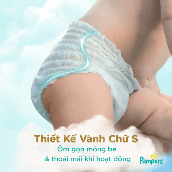 Combo 5 Bỉm tã quần Pampers Nhật size M 48 miếng (6-11kg, New)