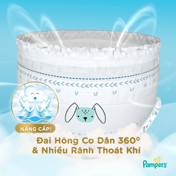 Combo 5 Bỉm tã quần Pampers Nhật size M 48 miếng (6-11kg, New)