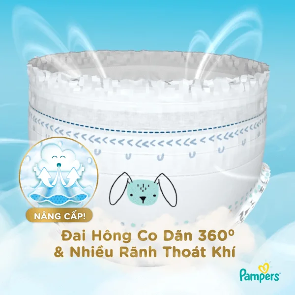 Bỉm tã quần Pampers Nhật size M 48 miếng (6-11kg, New)