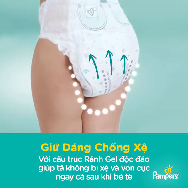 Bỉm tã quần Pampers giữ dáng size L 36 miếng (9-14kg)