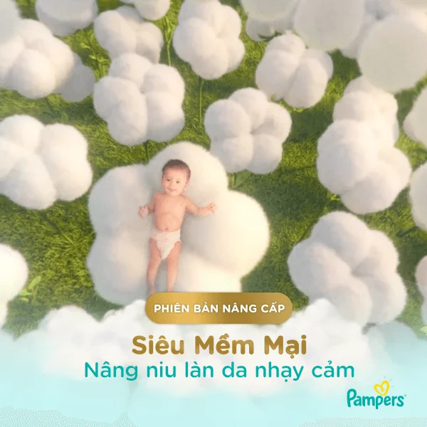 Bỉm tã quần Pampers Nhật size L 38 miếng (9-14kg, New)