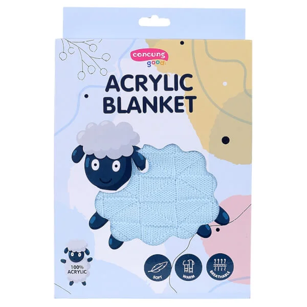 Chăn len cho bé ConCung Good (xanh)