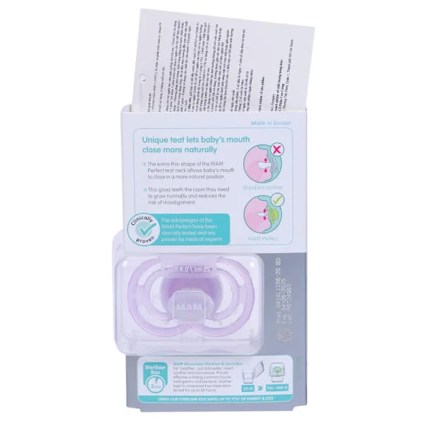 Ty ngậm MAM Perfect silicone (6 tháng trở lên)