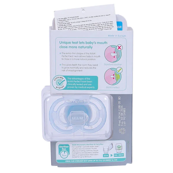 Ty ngậm MAM Perfect silicone (6 tháng trở lên)