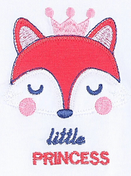 Bộ áo quần bé gái ngắn MON CF G0221007 (6-24M,Trắng)