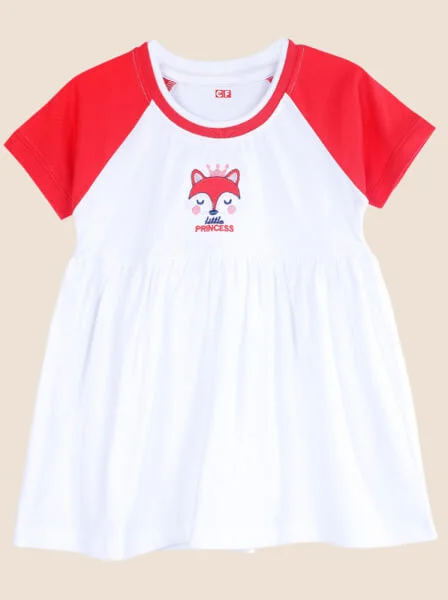 Đầm bé gái MRN CF G0221005 (6-24M,Trắng)