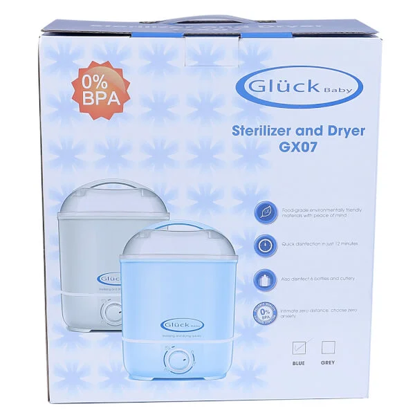 Máy tiệt trùng sấy khô Gluck Baby GX07 ( 06 bình- Xanh)