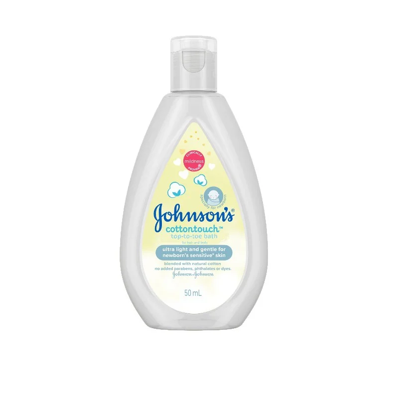 Sữa tắm gội Johnsons baby cotton 50ml hàng trưng bày