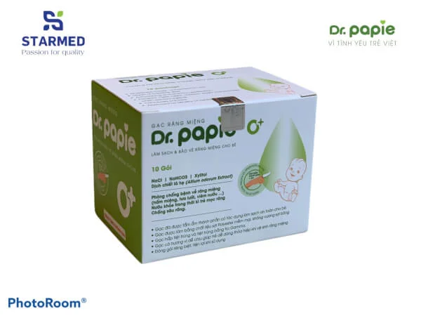 QT - Gạc răng miệng Dr Papie 10 miếng
