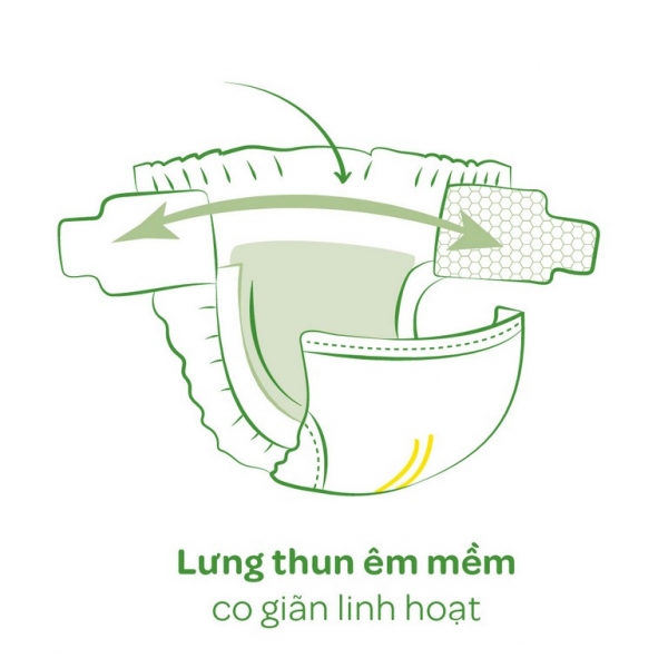 Combo 5 Bỉm tã dán Huggies Platinum Nature Made size S 82 miếng (4-8kg)