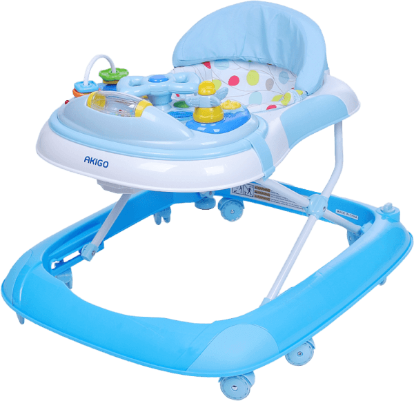 Xe tập đi Akigo Xanh dương, có nhạc W1118PB8-2