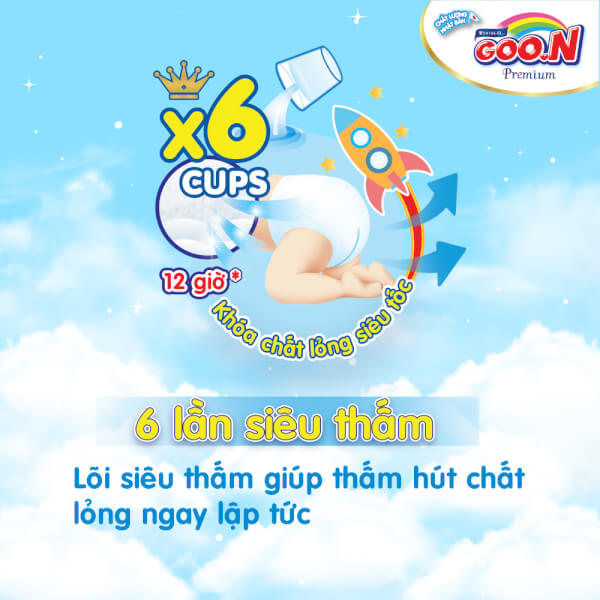 Combo 4 gói Bỉm tã quần Goon Premium size XXXL 26 miếng (18-30kg)