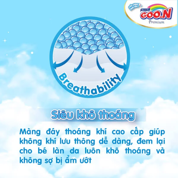Bỉm tã quần Goon Premium size M 56 miếng (7-12kg)