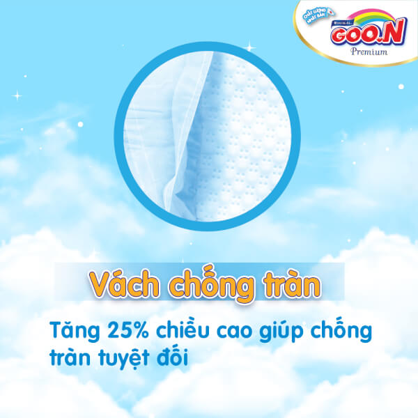 Combo 2 gói Bỉm tã dán Goon Premium size M 60 miếng (7-12kg)