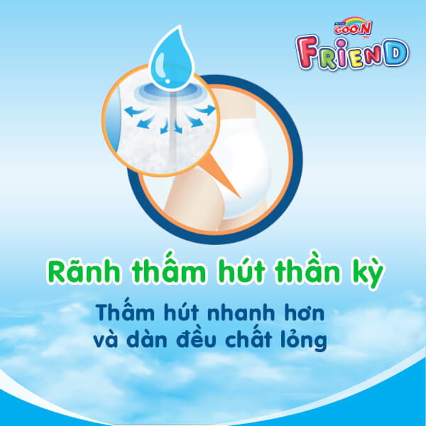 Bỉm tã quần Goon Friend Renew size L 46 miếng (9-14kg)