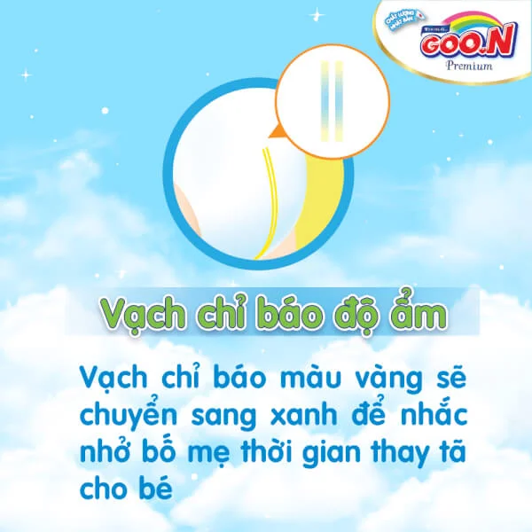 Bỉm tã dán Goon Premium size Newborn 70 miếng (dưới 5kg)