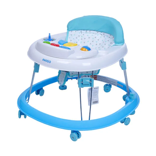 Xe tập đi Akigo khung tròn W2116TP7 màu xanh