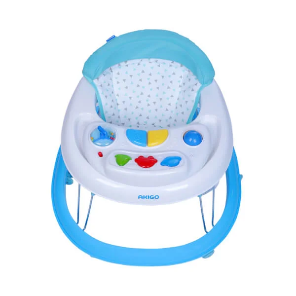 Xe tập đi Akigo khung tròn W2116TP7 màu xanh