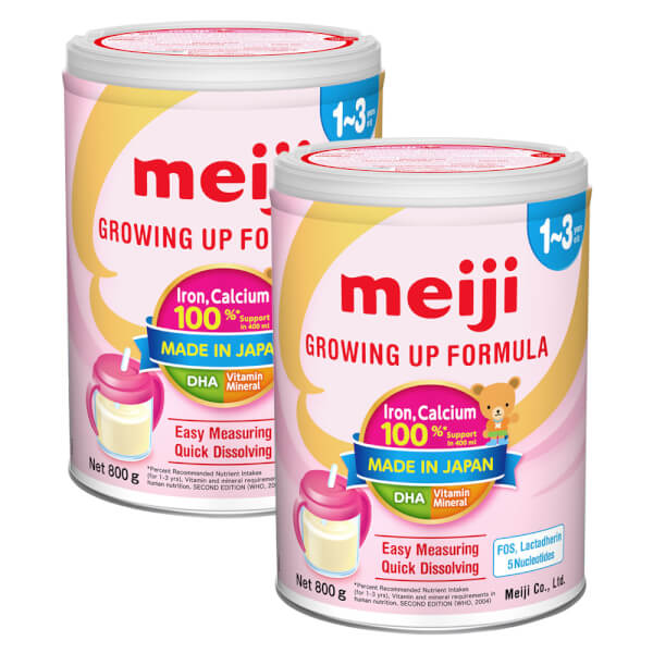 Combo 2 lon Sữa Meiji Growing up Formula 800g (12-36 tháng)