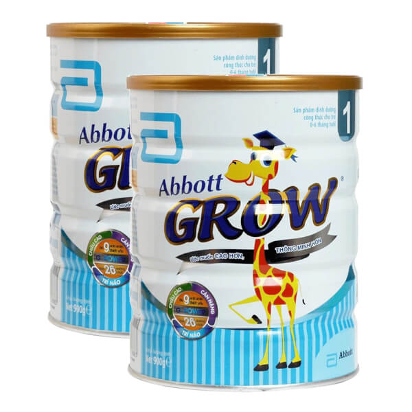 Combo 2 lon Sữa Abbott Grow 1 900g (0-6 tháng)