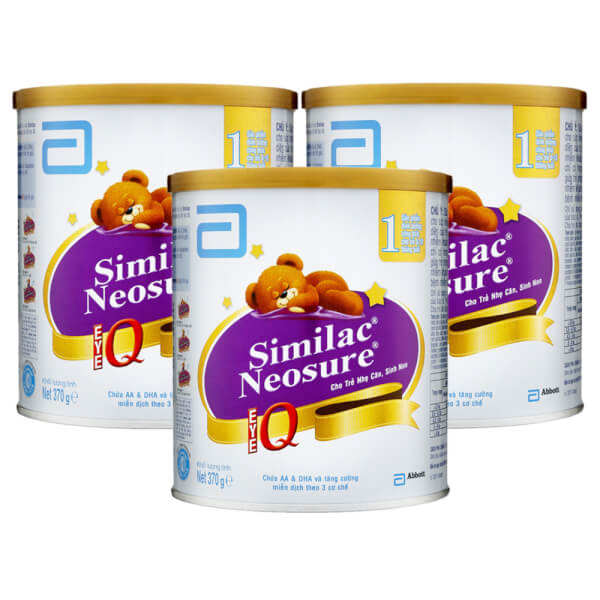 Combo 3 lon Sữa Similac Neosure 370g (0-12 tháng)