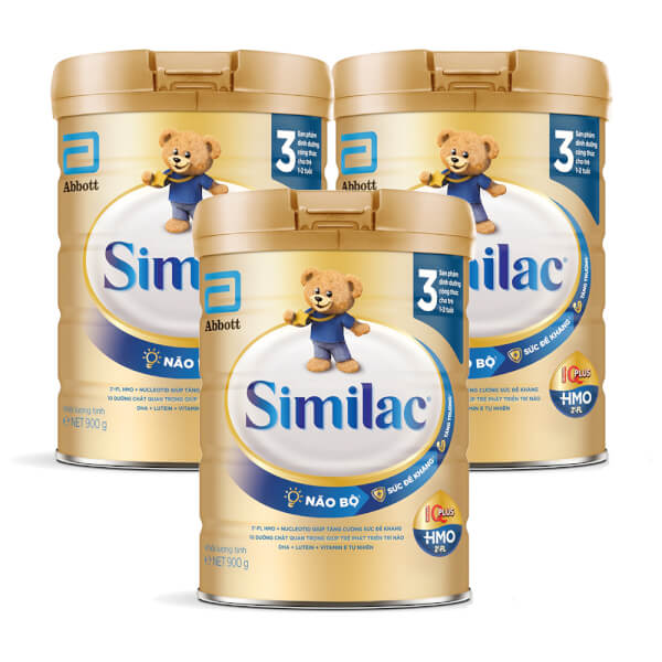 Combo 3 lon Sữa Similac Eye-Q số 3 900g (1-2 tuổi)