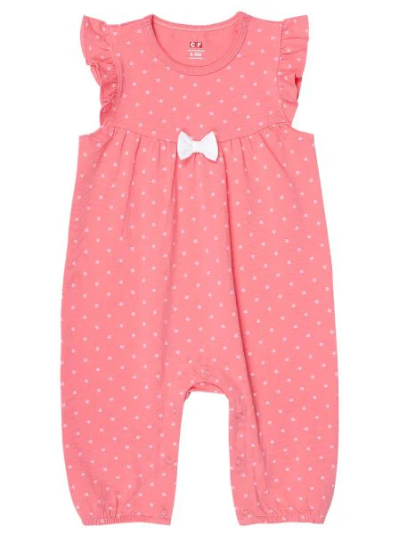 Bodysuit bé gái dài CF G1220015 (6M/9M/12M,Hồng)