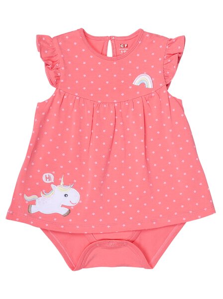Bodysuit bé gái tam giác CF G1220004 (6M/9M/12M,Hồng)