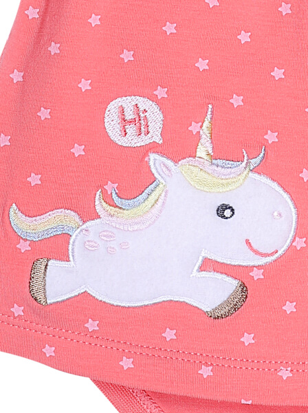 Bodysuit bé gái tam giác CF G1220004 (6M/9M/12M,Hồng)