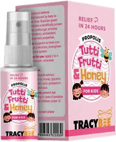 Combo 2 Xịt keo ong Vị trái cây cho bé TracyBee (30mL)