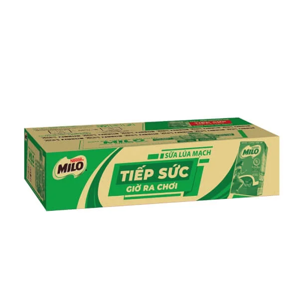 Thùng thức uống lúa mạch uống liền Nestlé Milo 115ml (Lốc 4 hộp)