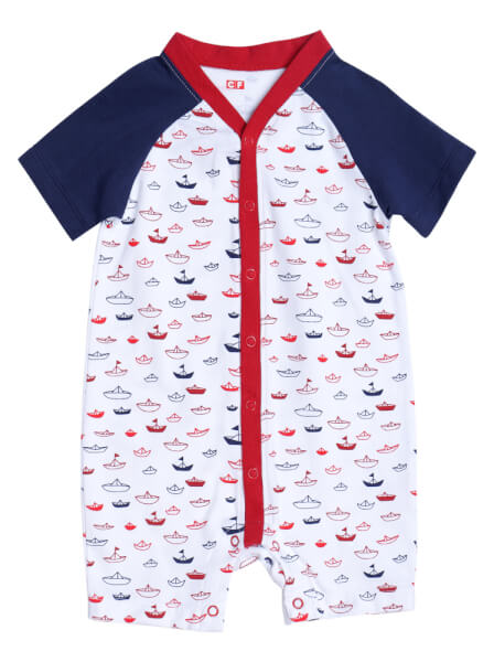 Bodysuit bé trai đùi CF B1220028 (6M/9M/12M,Nhiều màu)