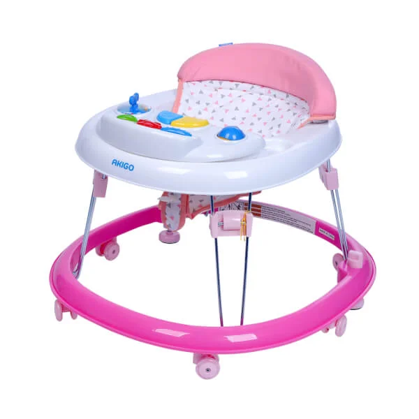 Xe tập đi Akigo khung tròn W2116TP7 màu hồng
