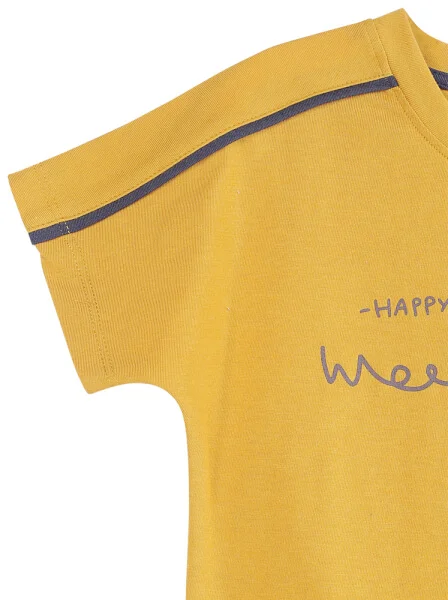 Áo bé trai tay ngắn MRN CF B0321011 (6-24M,Vàng)