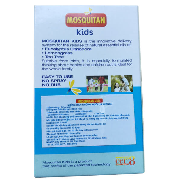 Miếng dán chống muỗi Mosquitan (hộp 24 miếng)