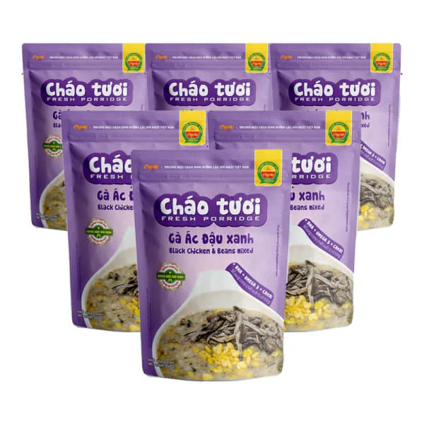 Combo 6 gói cháo tươi Cây Thị Gà ác đậu xanh