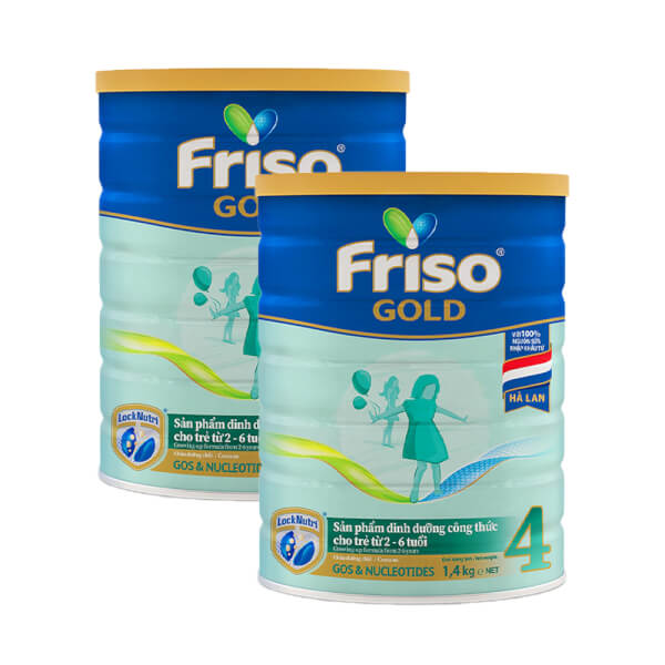 Combo 2 lon Friso Gold 4, 2 - 6 tuổi (1400gr)