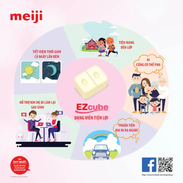 Sữa Meiji thanh Growing up Formula 448g (12-36 tháng)