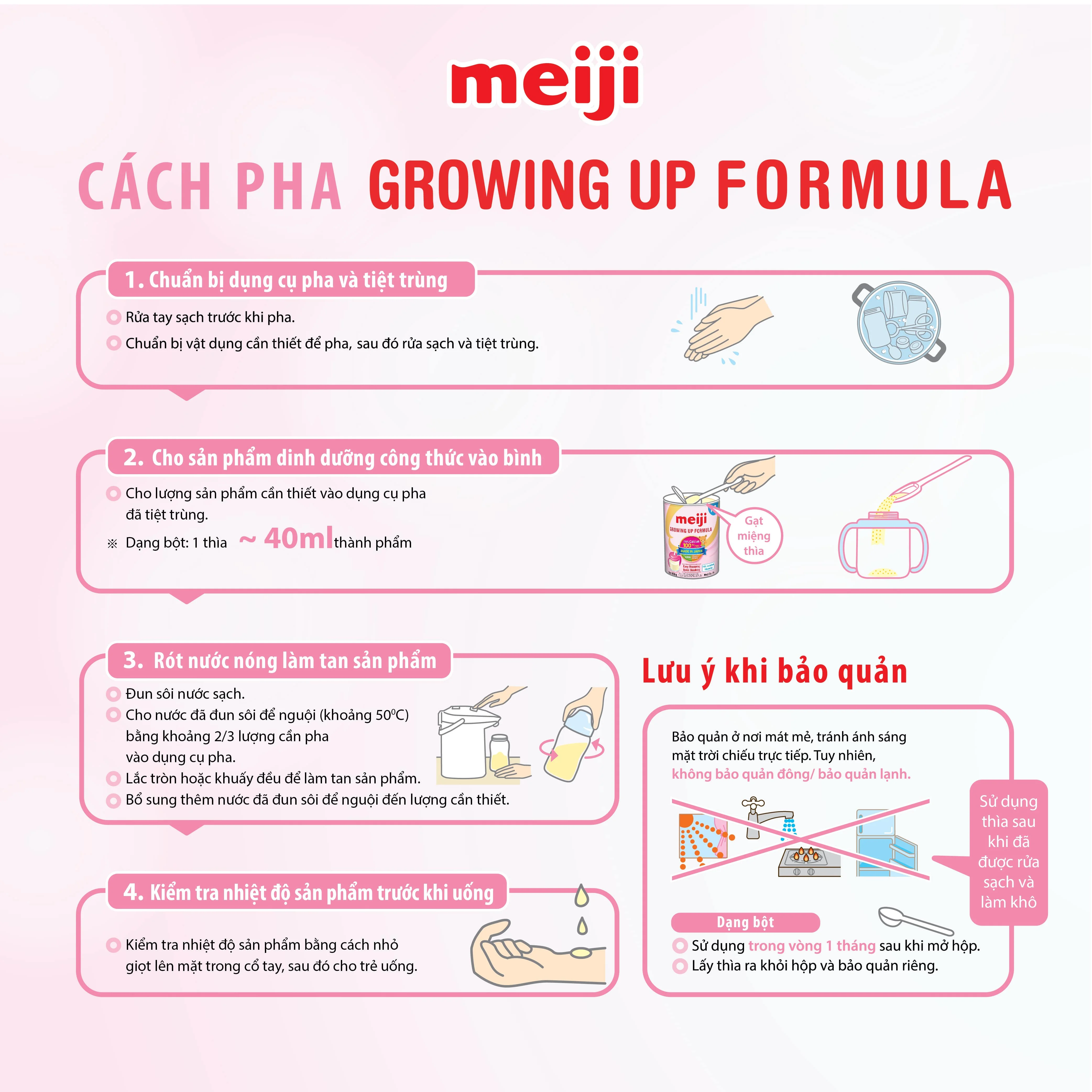 Sữa Meiji Growing up Formula 800g (12-36 tháng)