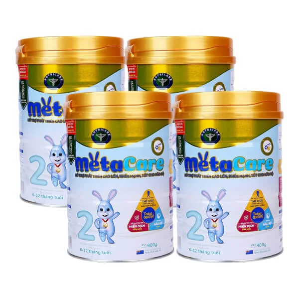 Combo 4 lon Sữa Meta Care 2 900g (6-12 tháng)