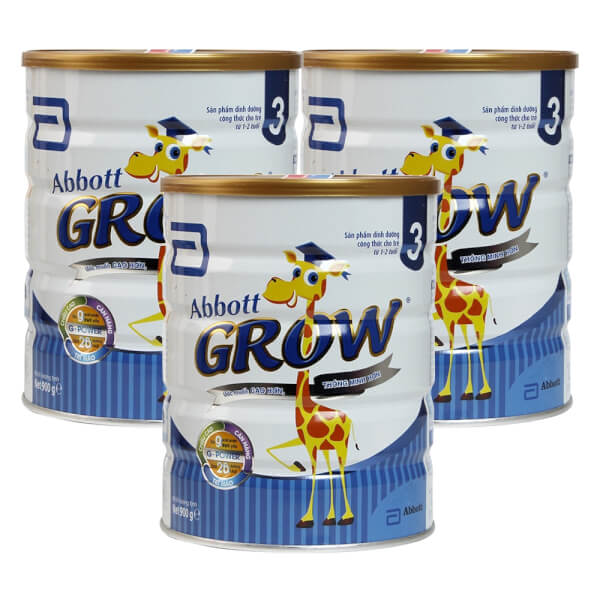 Combo 3 lon Sữa Abbott Grow 3 900g (1-2 tuổi)