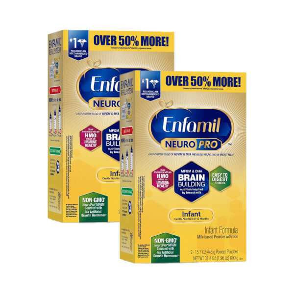 Combo 2 lon Sữa Enfamil NeuroPro Infant Formula 890g (0-12 tháng)