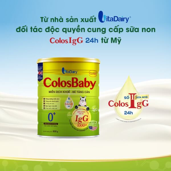 Sữa ColosBaby Gold 0+ 800g (0 - 12 tháng)
