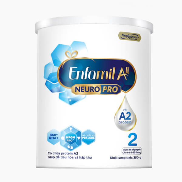 Sữa Enfamil A2 NeuroPro số 2 350g (Follow Up Formula, 6 – 12 tháng tuổi)
