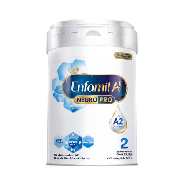 Sữa Enfamil A2 NeuroPro số 2 800g (Follow Up Formula, 6 – 12 tháng tuổi)