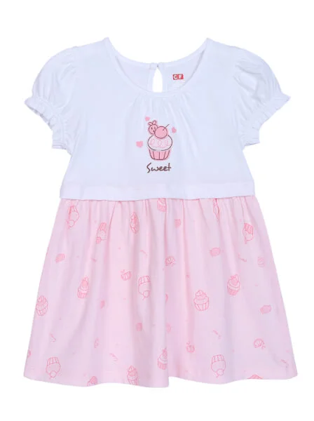 Đầm bé gái-BST bánh kem CF G0521005 (6-24M,Hồng)