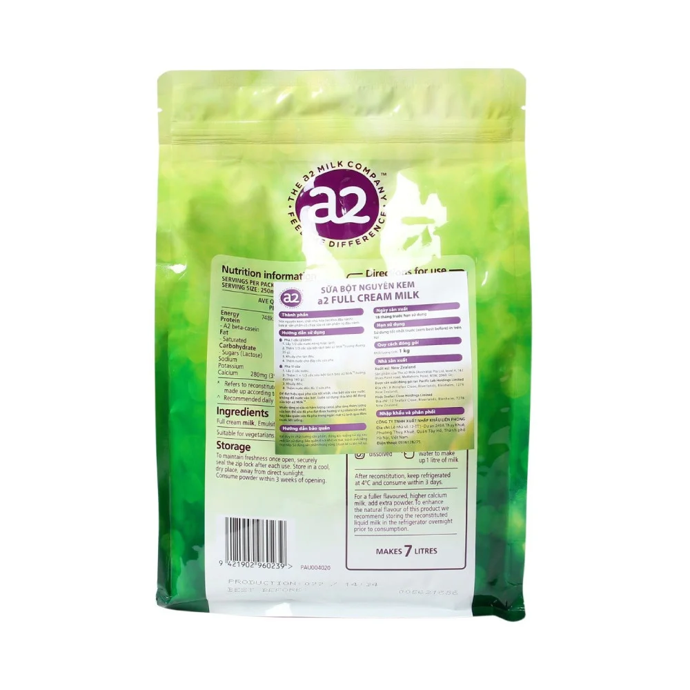 Sữa A2 Full Cream Milk 1kg