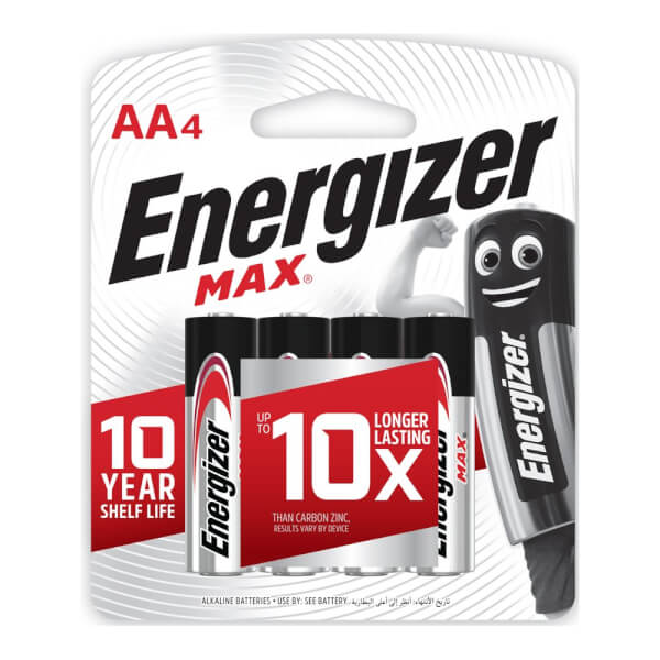 PIN Energizer MAX E91 BP4 AA (vỉ 4)